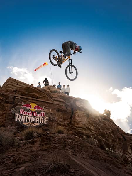 Downhill mountain outlet bike red bull