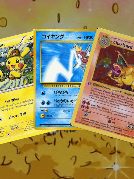 Des cartes Pikachu, Magicarpe et Dracaufeu, parmi les plus chères du marché.