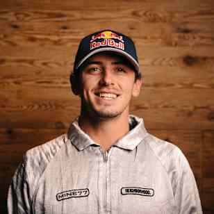 Mark McMorris poses for a portrait at Red Bull Stomping Ground in Saas Fee, Switzerland on October 7, 2020.