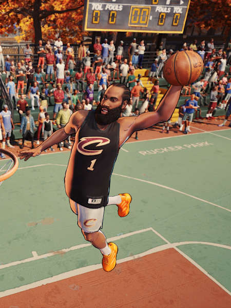 James Harden setzt in NBA The Run zum Dunk an