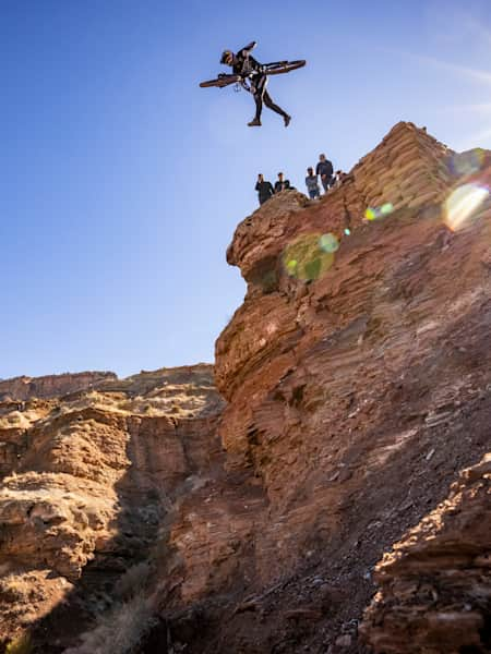 Brandon Semenuk alla Red Bull Rampage 2021.