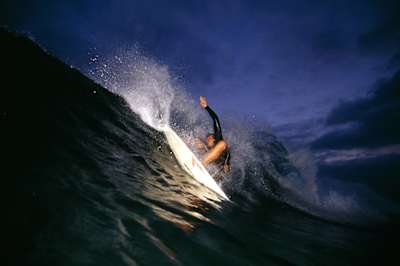 Ian Walsh surfing at Malibu