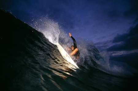 Ian Walsh surfing at Malibu