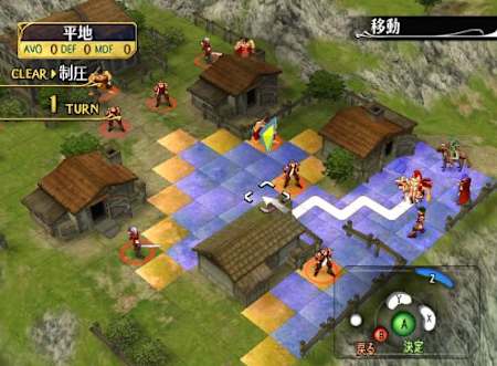 Ein Schlachtfeld im Fantasy-Setting. Der Spieler wählt den Zug für eine seiner Einheiten aus.