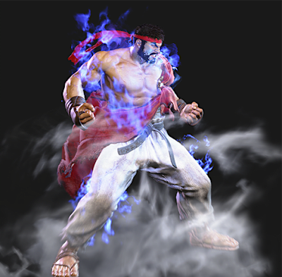 A screengrab of Ryu in Street Fighter 6. 