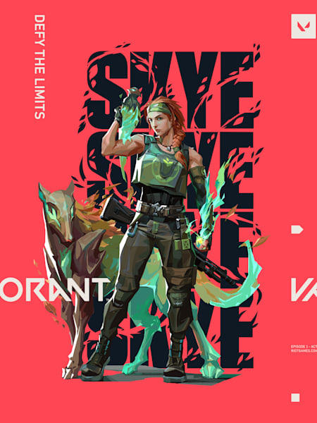 Key art for Valorant agent Skye.