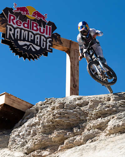 Hannah Bergemann takes her Red Bull Rampage line