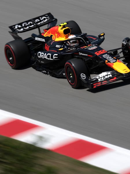 Yuki Tsunoda of Japan driving the (22) Oracle Red Bull Racing RB21 on track during final practice ahead of the F1 Grand Prix of Spain