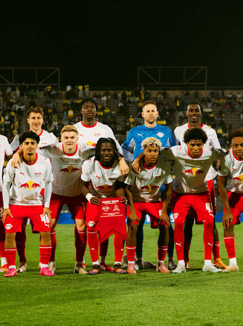 On 29 May 2026, RB Leipzig prepares for the showdown against Mamelodi Sundowns FC during a football friendly match in Pretoria, South Africa