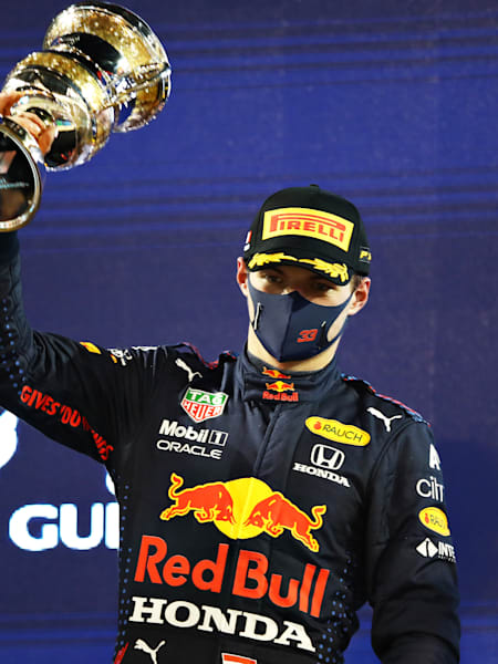 Le pilote F1 Red Bull Honda Max Verstappen termine deuxième du Grand Prix de Bahreïn 2021.