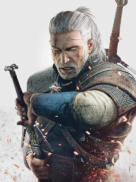 Geralt zieht ein Schwert