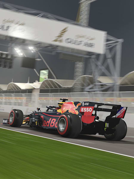 On Track During The Virtual Bahrain GP