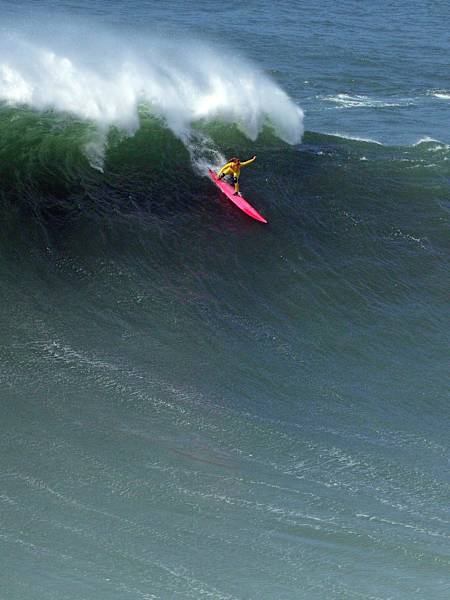 Justine Dupont en Nazaré