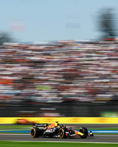 Max Verstappen on the track during the F1 Grand Prix of Mexico