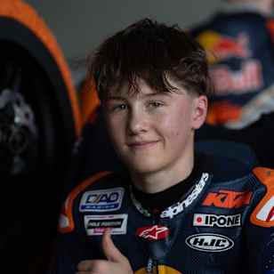 Ethan Sparks in the garage of Jerez 2026