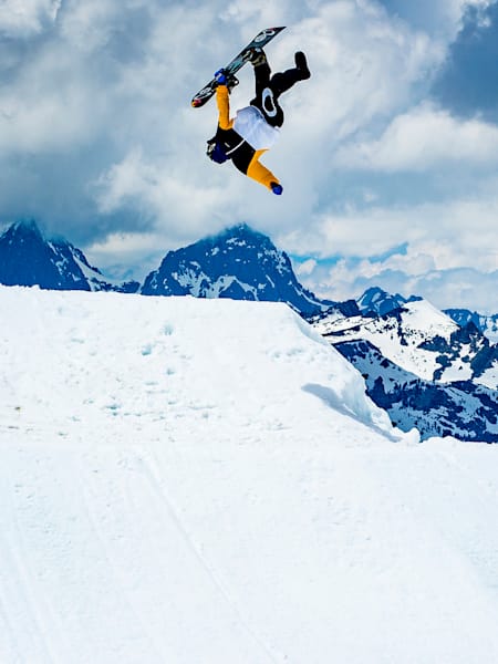 Craig McMorris one-foot backflips at Red Bull Recharged on May 13th, 2019.