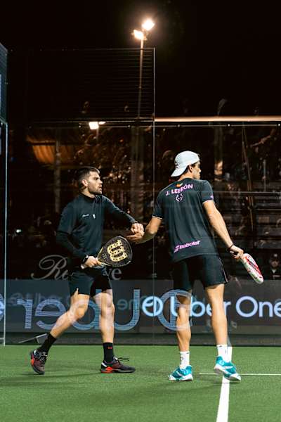 Agustín Tapia and Juan Lebrón at the Reserve Cup in Miami, USA.