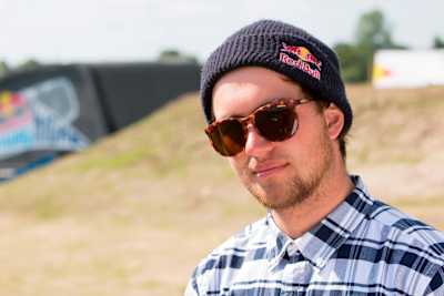 Felix Georgii poses for a portrait during a preshoot for Red Bull Rising High in Hamm, Germany on May 16th 2014 