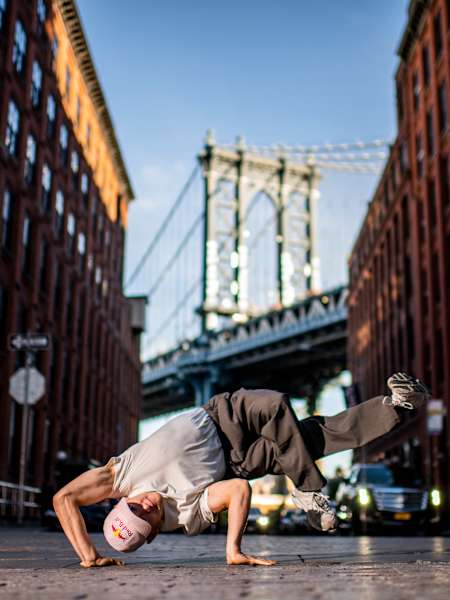 B-boy Phil Wizard from Canada poses for a portrait prior to the Red Bull BC One World Final in New York, USA on November 8th, 2022.