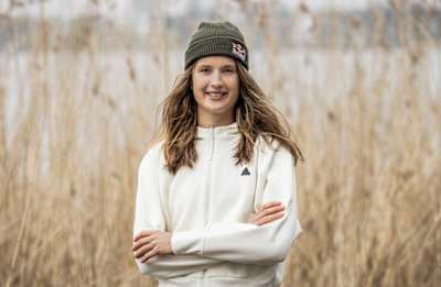 Beachvolleyball-Ass Svenja Müller ausnahmsweise mal nicht auf Sand