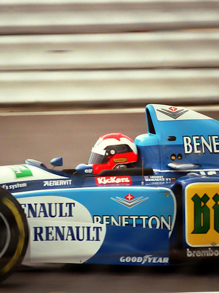 Johnny Herbert, Benetton Renault 1995, F1, Silverstone.