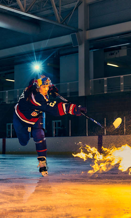 Hilary Knight trains in Provo, Utah on October 16, 2025. 