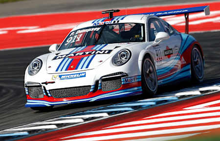 ホッケンハイムでポルシェ911 GT3をドライブするパトリック・デンプシー