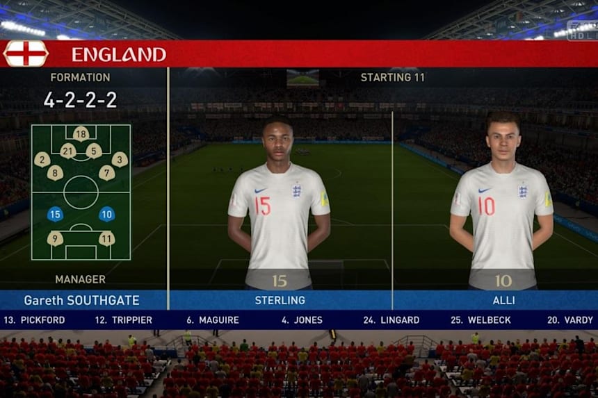 Fifa 18 World Cup England Squad Tactics Formations