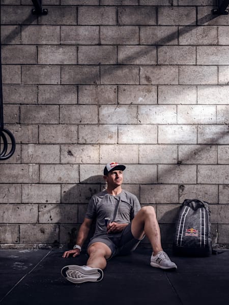Brook Macdonald is seen at the gym for Red Bull Fit 2019 Wellington, New Zealand on April 9, 2019.