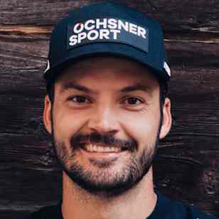Loïc Meillard poses for a portrait in Zermatt, Switzerland on August 2, 2025. 