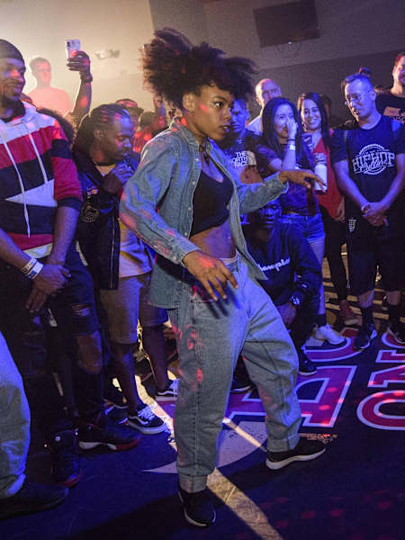 Angyil rocking a Cypher at the BC One Camp in Houston, Texas, USA.