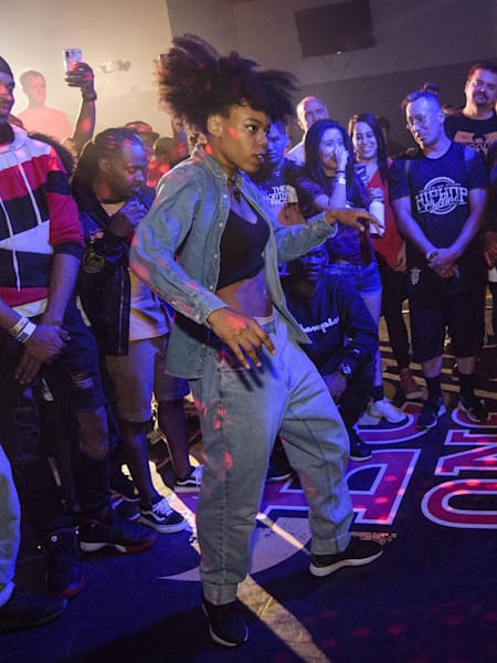 Angyil rocking a Cypher at the BC One Camp in Houston, Texas, USA.