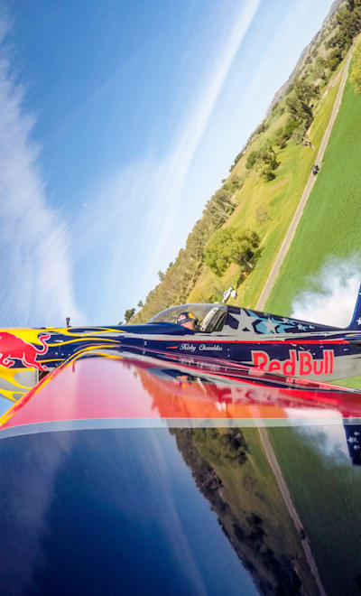 Kirby Chambliss flies above the Flying Z Ranch at the 2021 Training Camp in Los Alamos, California, USA on 5 April, 2021.