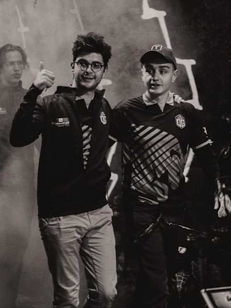 OG enter the arena at TI9 in Shanghai, China on August 24, 2019.
