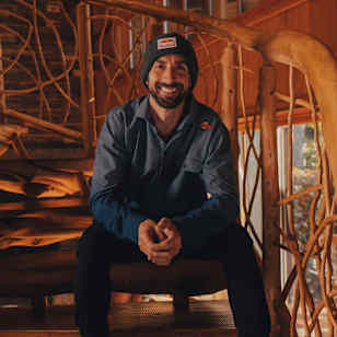 BMX rider Terry Adams poses for a portrait in a lodge in northern Arkansas, USA, on September 29, 2020.