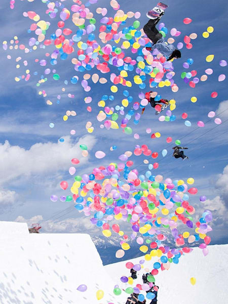 So many balloons, so much colour…