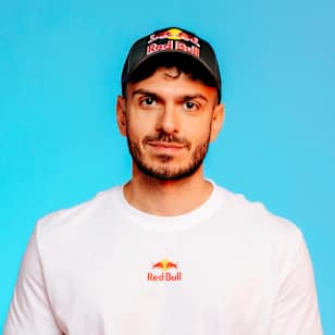 Tarik poses for a portrait at the Red Bull Headquarters in Santa Monica, California.