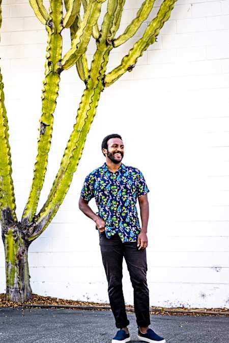 Former downhill mountain bike pro Eliot Jackson as seen in Los Angeles.