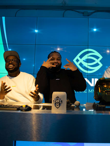 The Meezus, Kvondoom and BeatDownCasts pose for a quick mid tourney snap