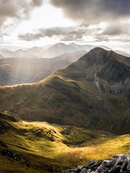 The view from from Sgurr a'Mhaim