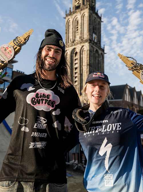 Tim Bringer e Alma Wiggberg festeggiano il loro successo 