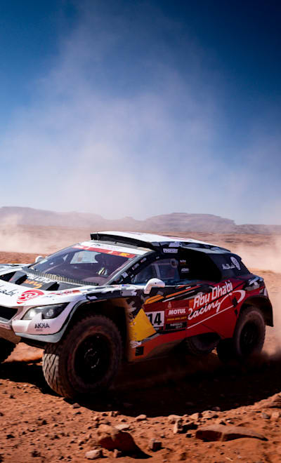 Cyril Despres of ABU DHABI RACING in action during Stage 9 of the Dakar Rally in Saudi Arabia on January 12, 2021.