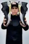 Detail of Ryan Sandes race shoes during George Ultra Trail in George, South Africa, on May 25, 2023.