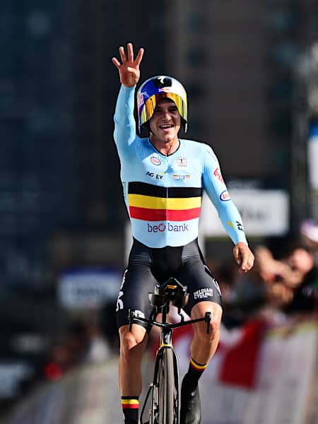 Evenepoel has been crowned ITT World Champion for the fourth time in a row