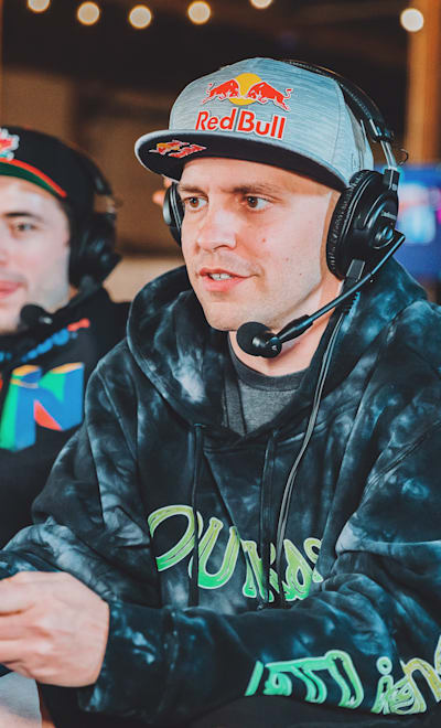 Mitchflowerpower (l) and GrandPooBear (r) perform during Grandpoobear’s Speedrun Sessions in San Jose CA, USA on March 10, 2022