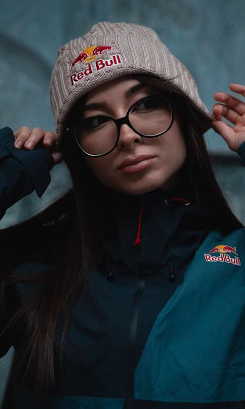 Photo shooting of Red Bull french player Helydia in Paris, France on February 13, 2025.