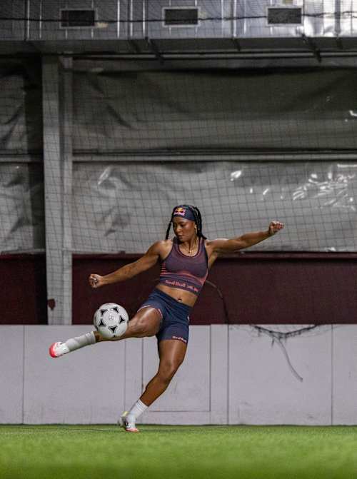 Jaedyn Shaw beim Fußballtraining in Raleigh, North Carolina, USA, am 1. März 2025.