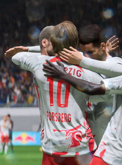 Spieler von RB Leipzig jubeln in FIFA 23