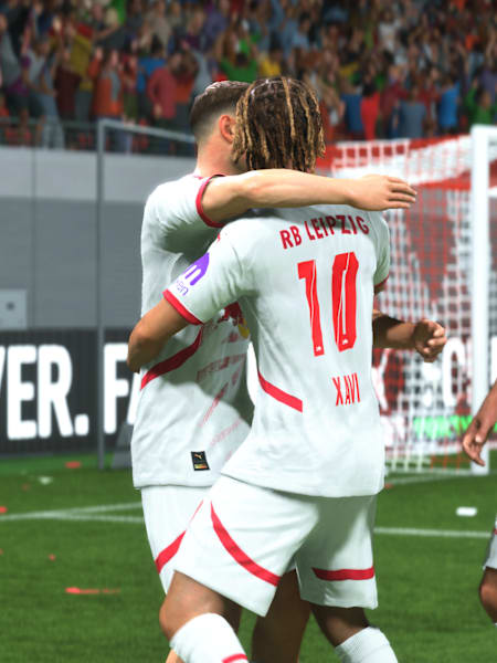 RB Leipzig-Spieler jubeln in FC 25