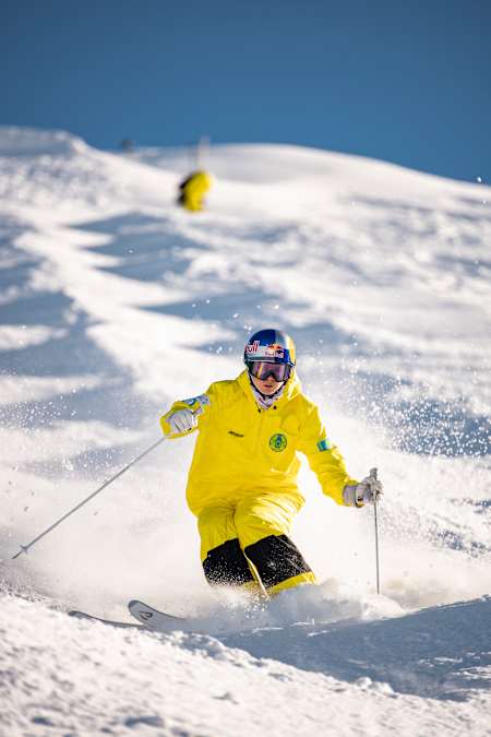 Yuliya Galisheva in Almaty mountains in Almaty, Kazakhstan.
